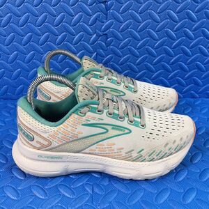 Brooks Glycerin 20 Womens Shoes Size 7.5B Running Gray Green Athletic Sneakers